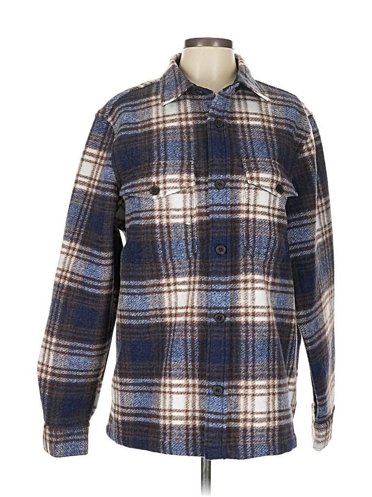 Pre-owned Express Fleece Jacket In Blue