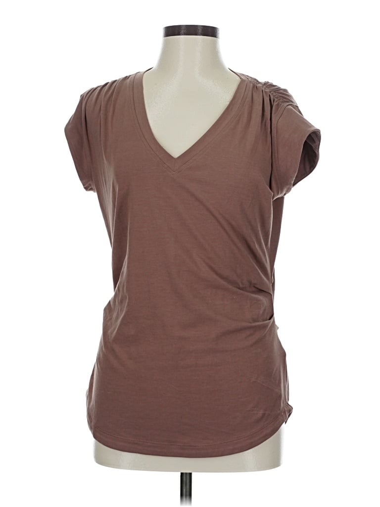 Pre-owned Athleta Sleeveless T-shirt In Brown