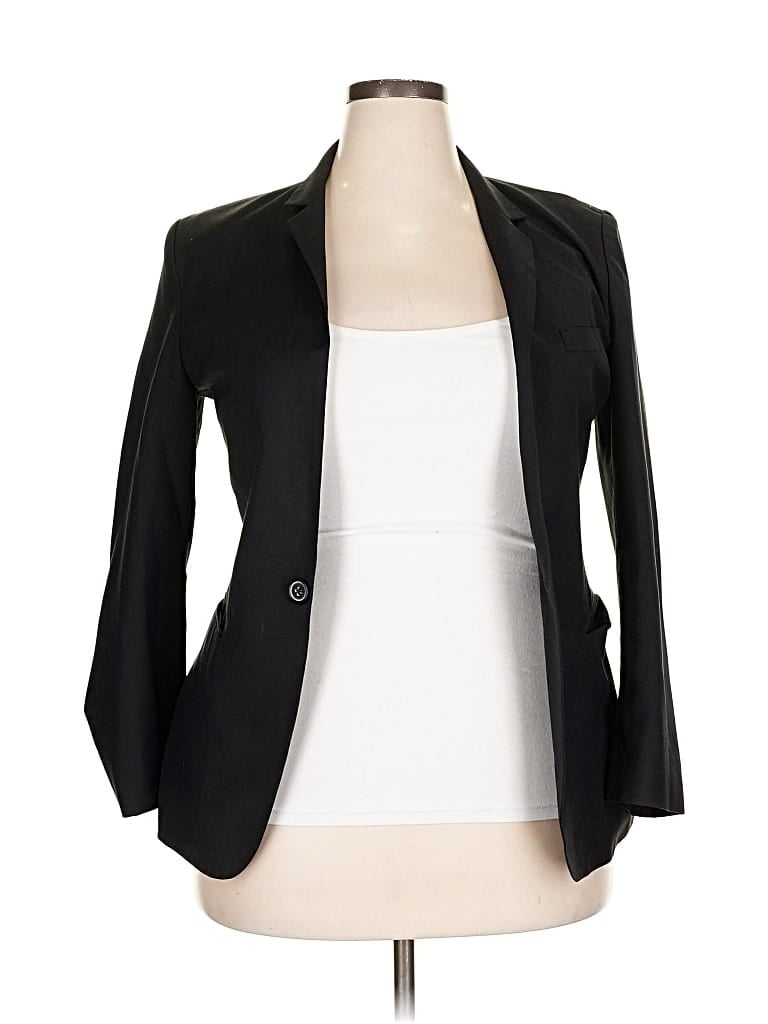Pre-owned Assorted Brands Blazer Jacket In Black
