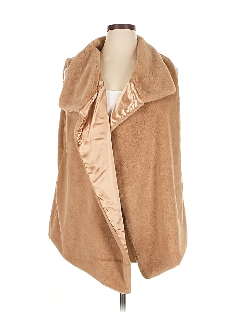 Philosophy Republic Clothing Faux Fur Vest In Gold