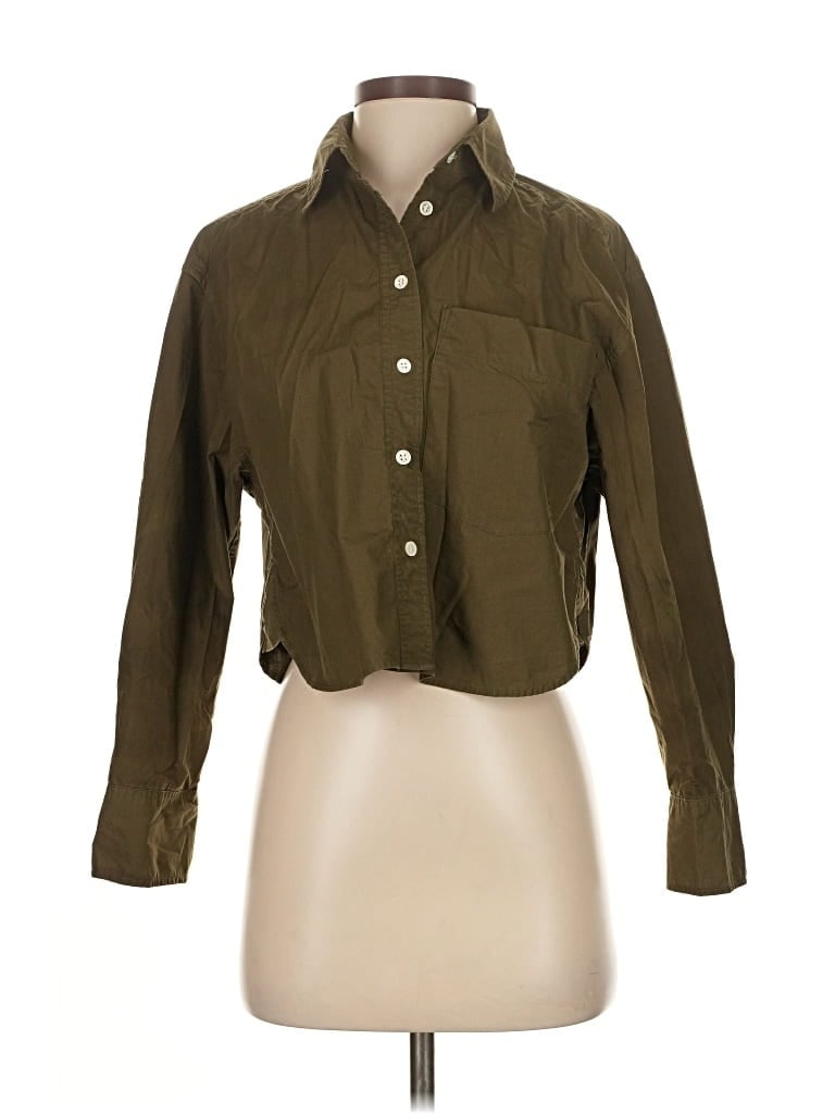 Pre-owned Banana Republic Long Sleeve Button Down Shirt In Brown