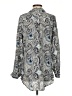 Calypso St. Barth Paisley Silver Long Sleeve Blouse Size S - photo 2