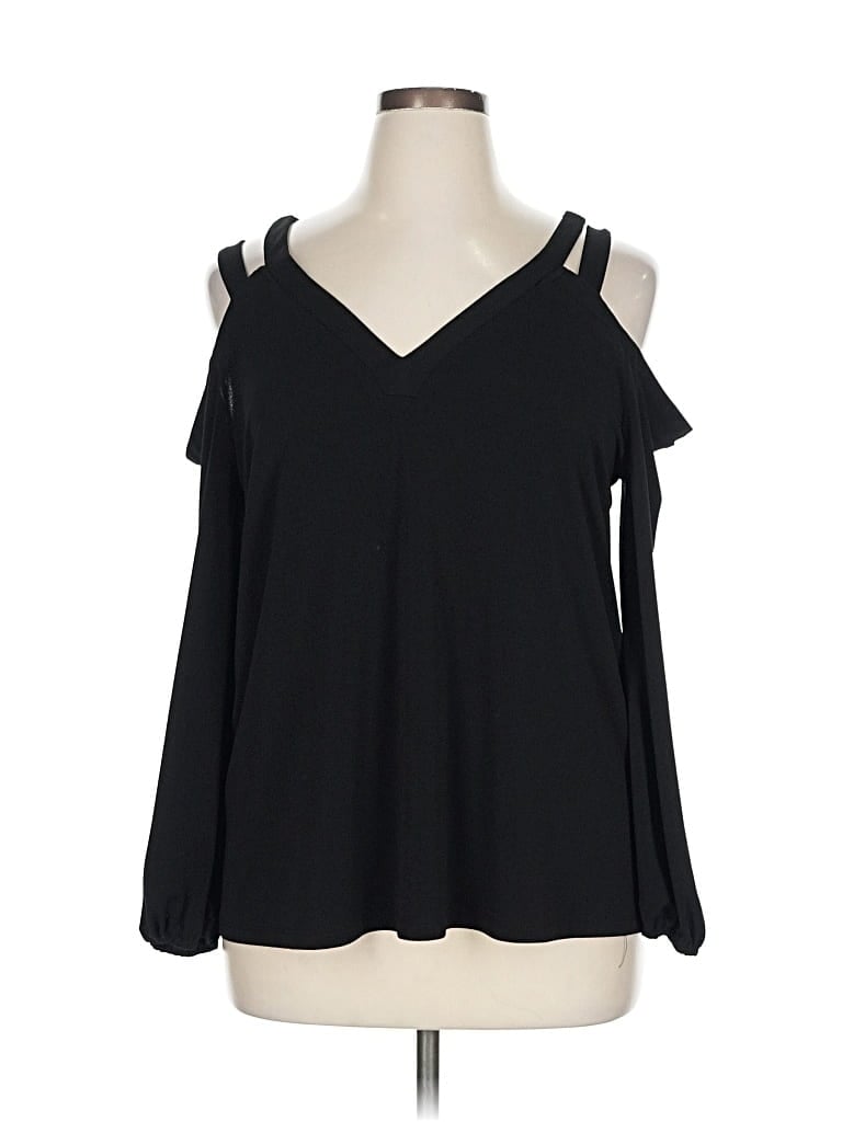 INC INTERNATIONAL CONCEPTS Pre-owned Sleeveless Blouse In Black