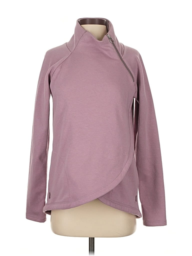 Pre-owned Athleta Fleece Jacket In Purple