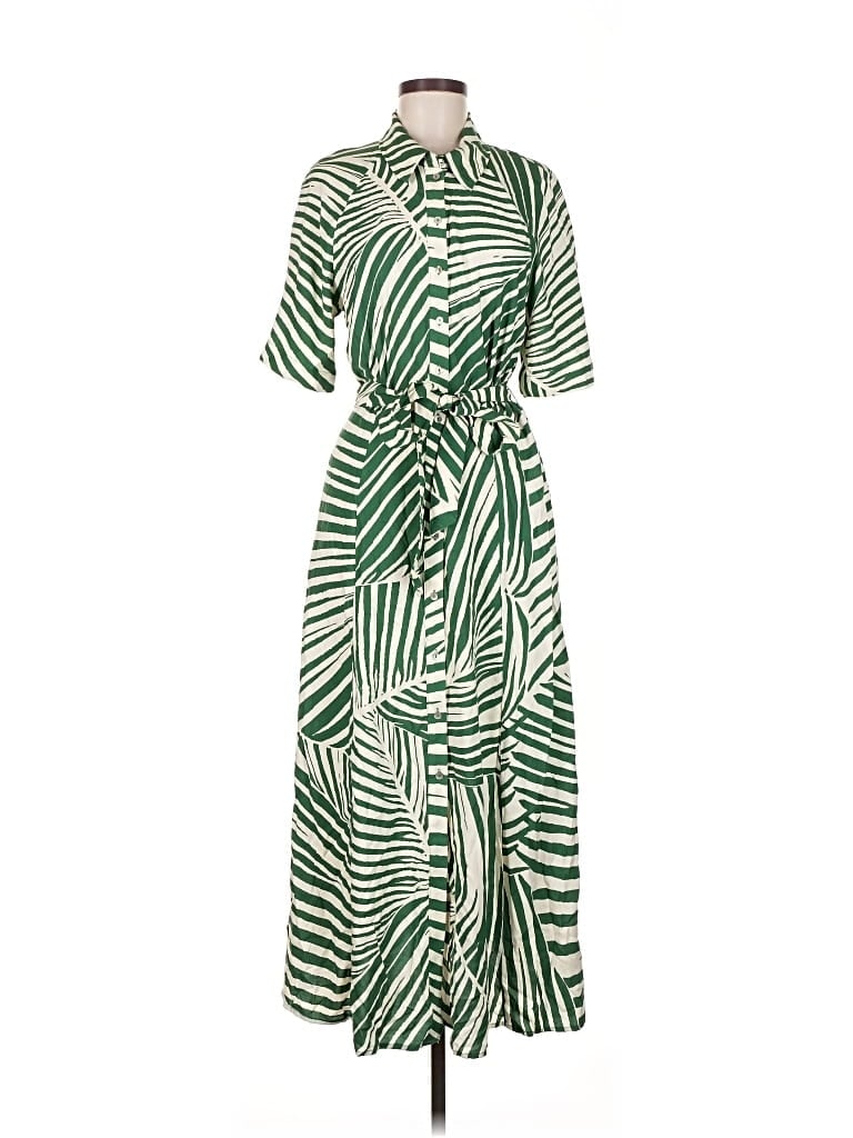 Pre-owned H&m Casual Dress In Green