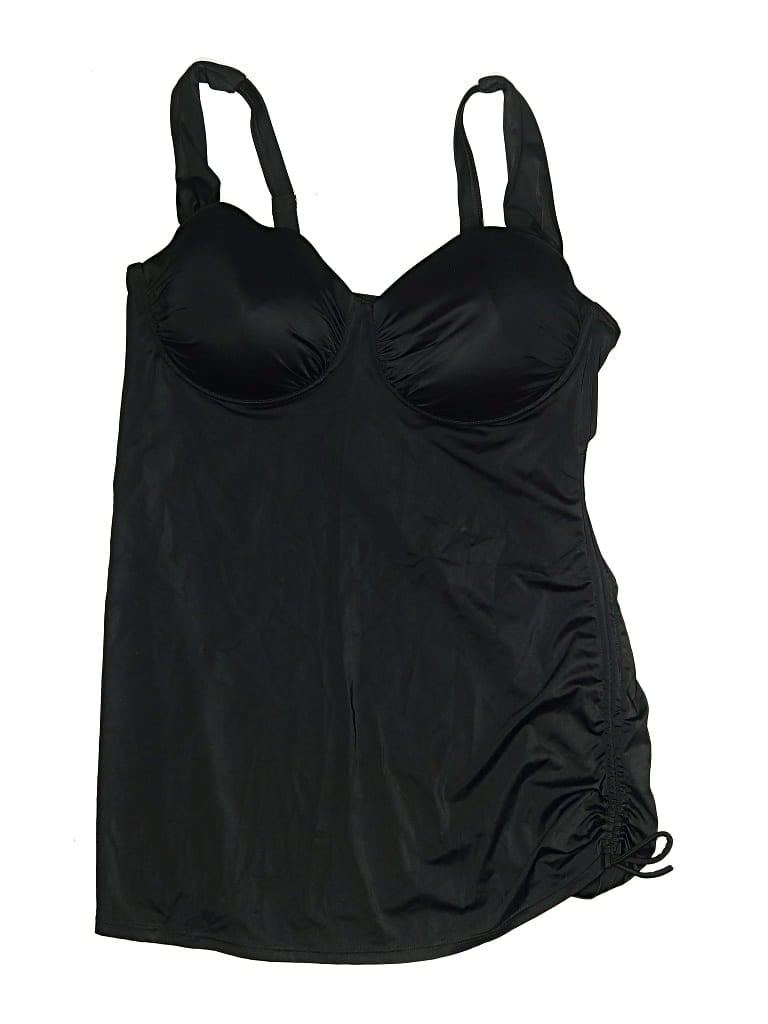 Pre-owned Swimsuits For All Swimsuit Top Black Swimwear