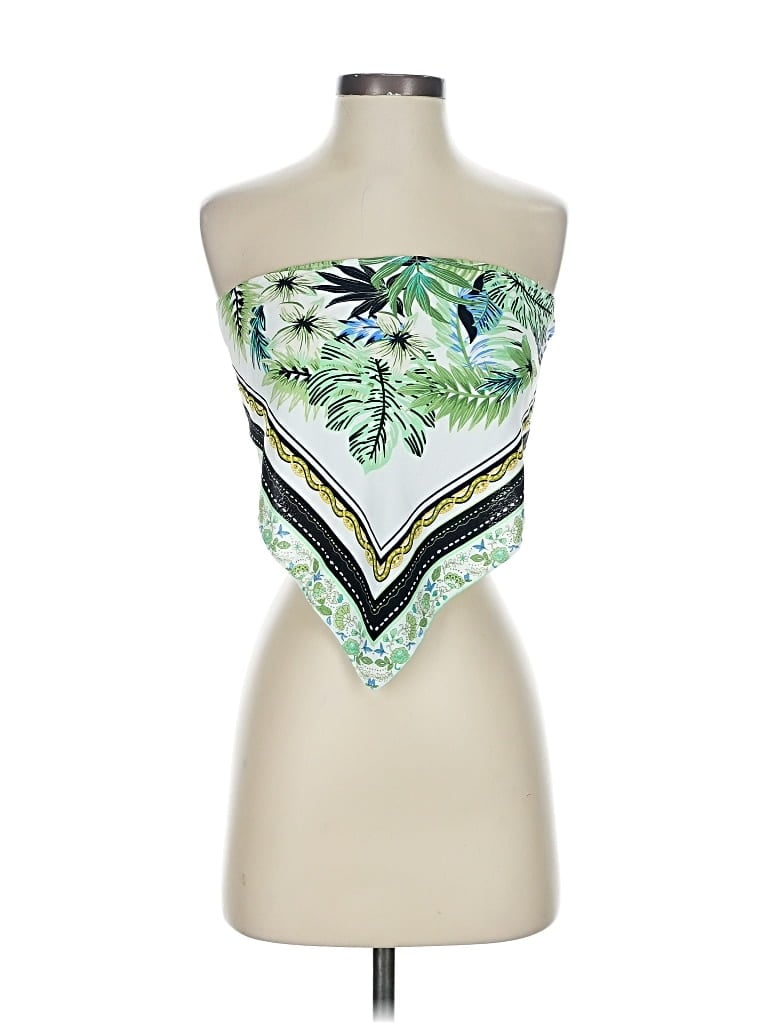 Pre-owned Shein Sleeveless Blouse In Green