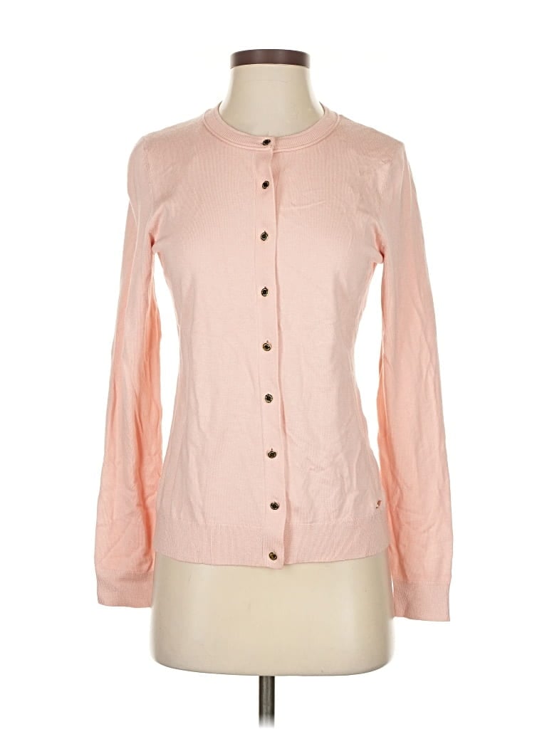 Pre-owned Calvin Klein Cardigan Sweater In Pink