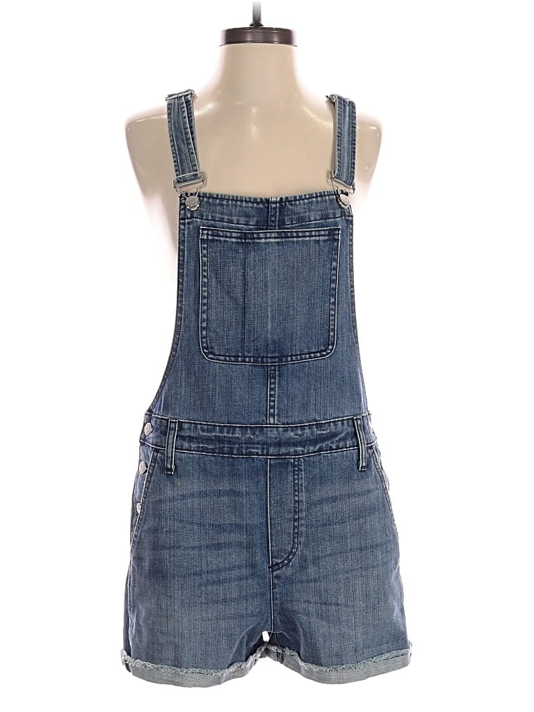 Pre-owned Madewell Overall Shorts In Blue