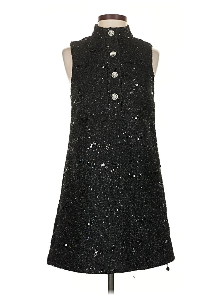 Pre-owned Zara Cocktail Dress In Black