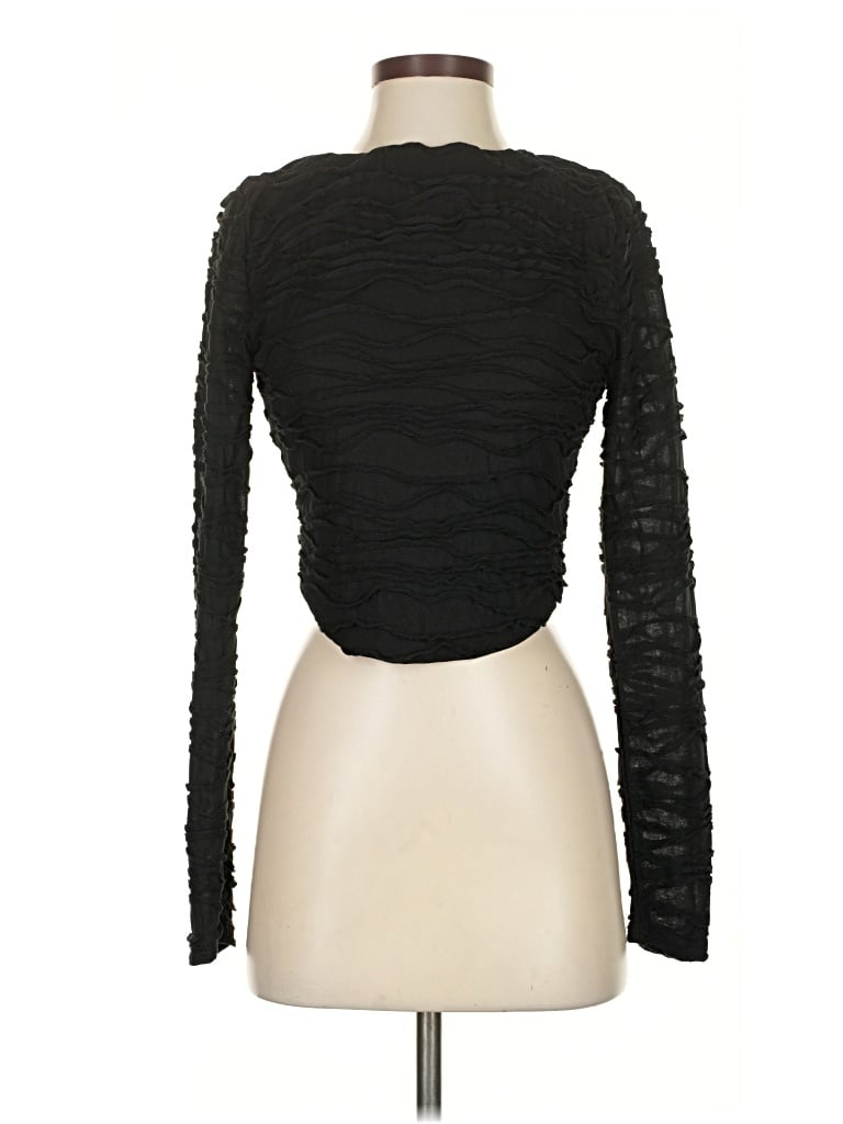 Pre-owned More To Come Long Sleeve Top Black One Shoulder Neckline Tops
