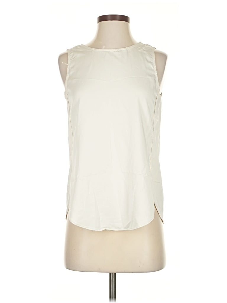 Pre-owned Nic + Zoe Sleeveless Blouse In White