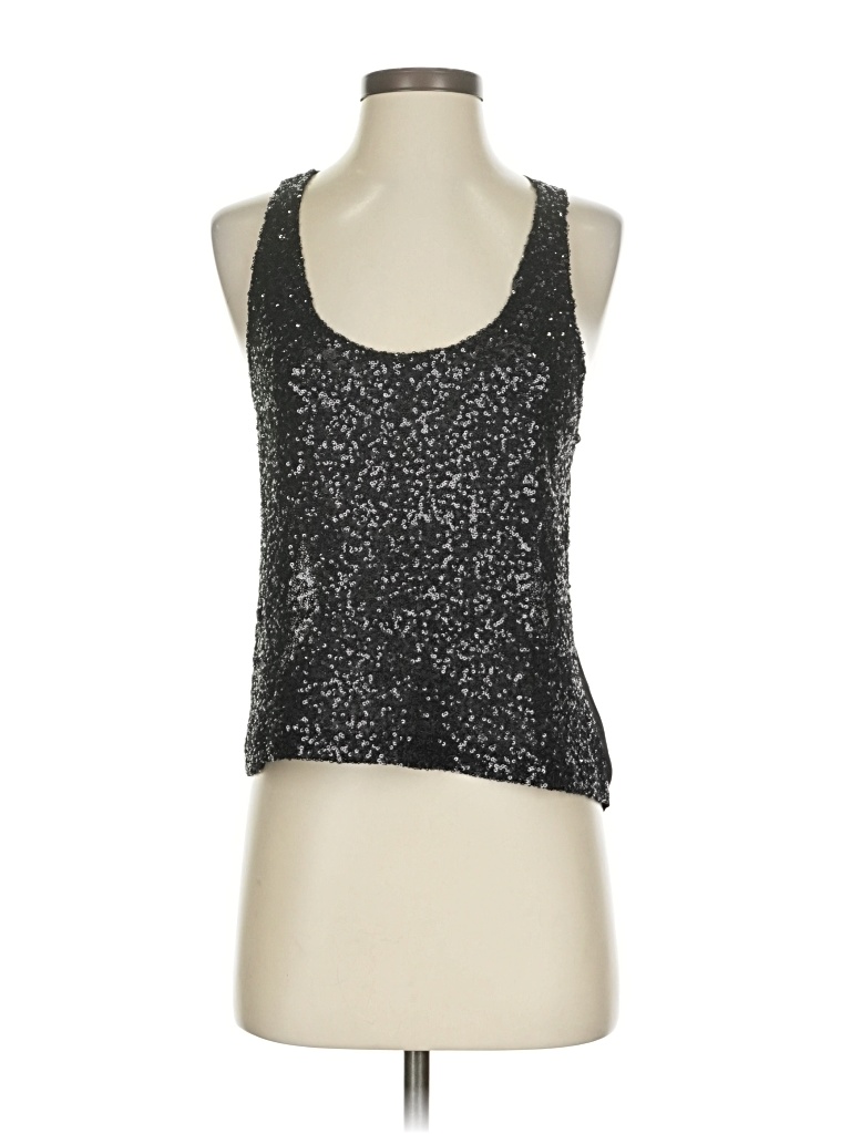 Pre-owned Akira Chicago Red Label Sleeveless Top Silver Halter Neckline Tops
