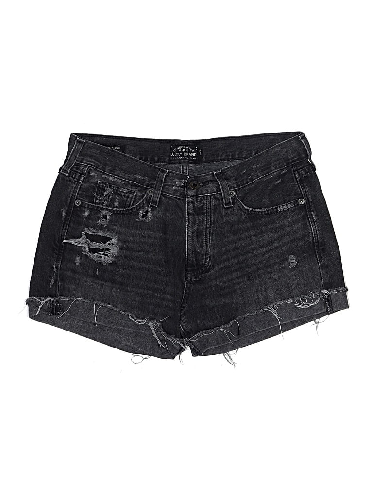 Pre-owned Lucky Brand Denim Shorts In Black