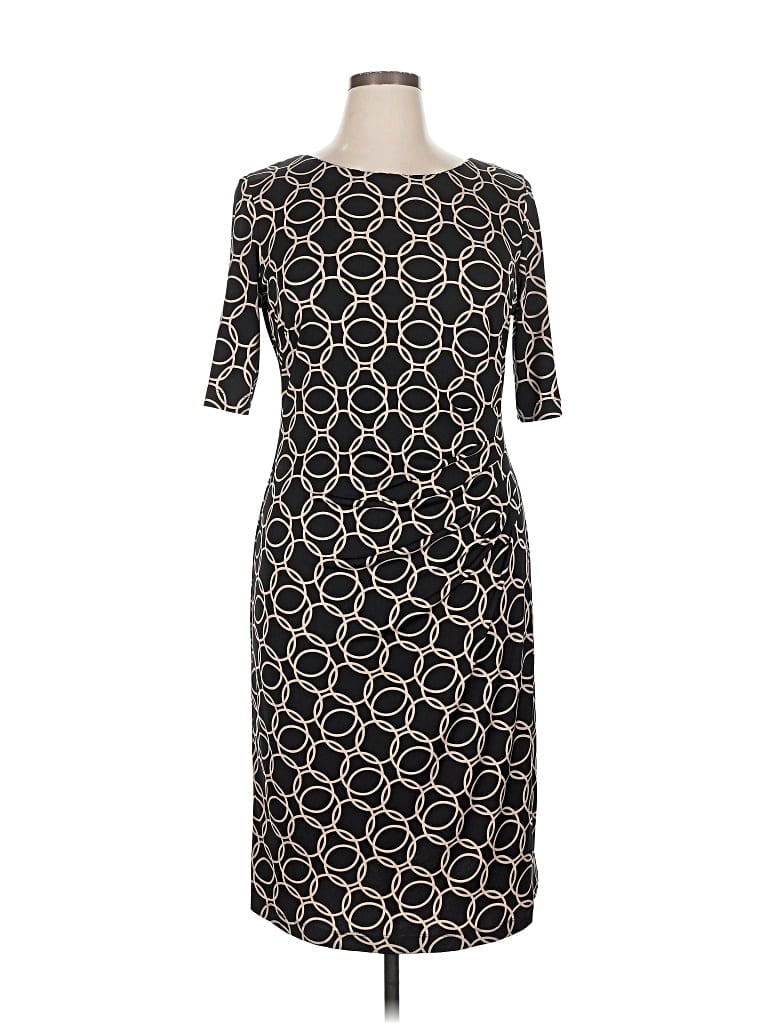 Pre-owned Connected Apparel Casual Dress In Black