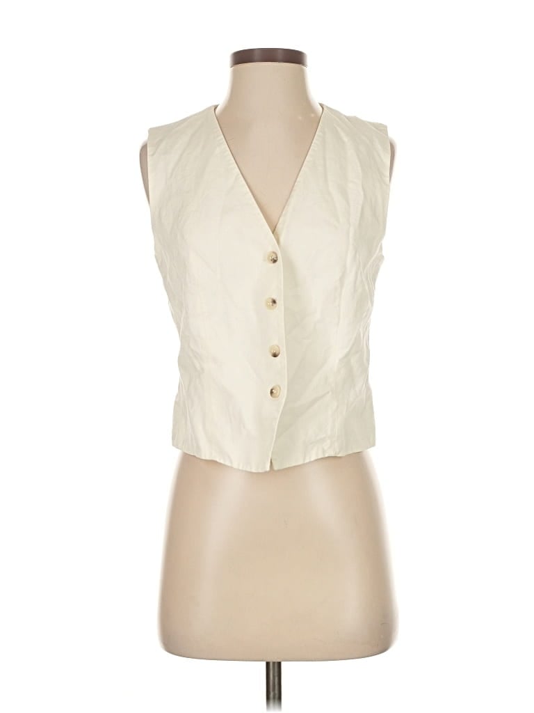 Pre-owned Zara Vest In White