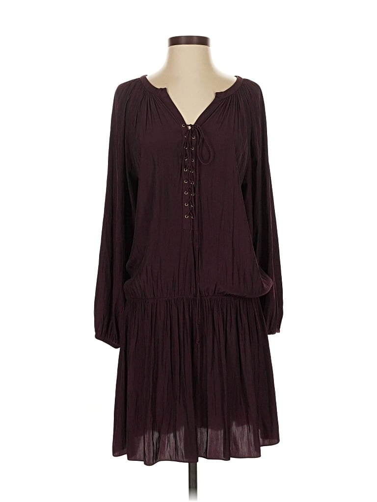 Pre-owned Ramy Brook Casual Dress In Burgundy