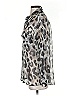 Equipment Animal Print Silver Long Sleeve Blouse Size XS - photo 5