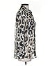 Equipment Animal Print Silver Long Sleeve Blouse Size XS - photo 4