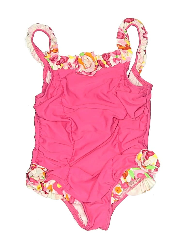 Pre-owned Absorba Kids' One Piece Swimsuit In Pink
