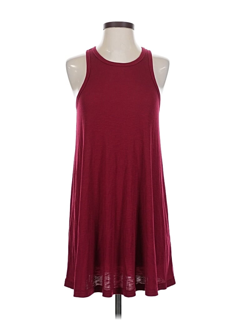 Pre-owned Fp Beach Cardigan Sweater In Burgundy