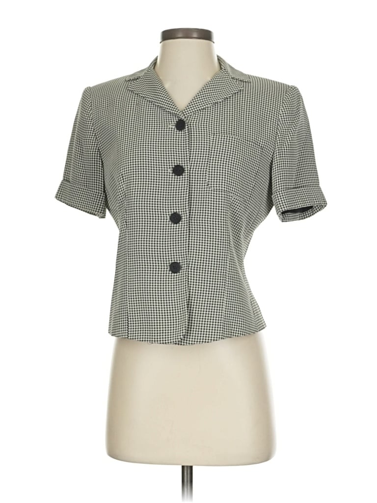 Pre-owned Ann Taylor Blazer Jacket In Gray