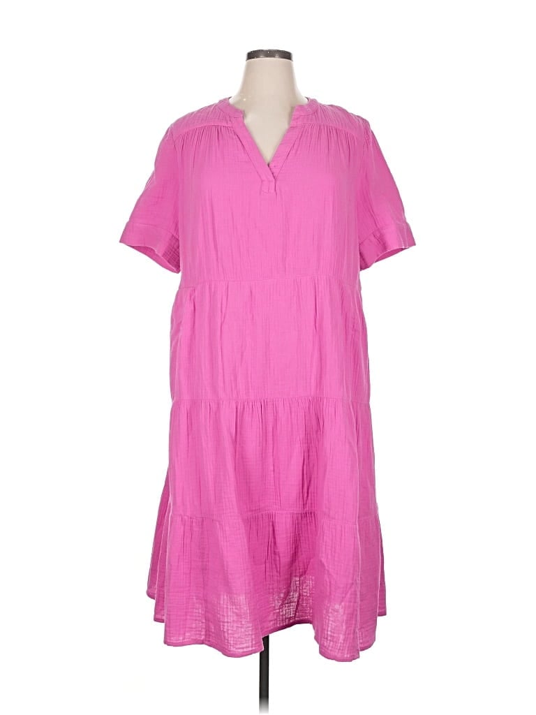 Pre-owned Chico's Casual Dress In Pink
