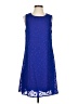 DKNY 100% Polyester Blue Casual Dress Size 4 - photo 1