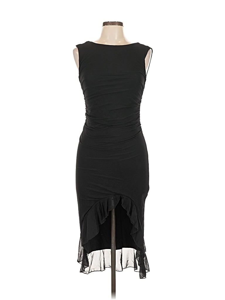 Pre-owned Unbranded Cocktail Dress In Black