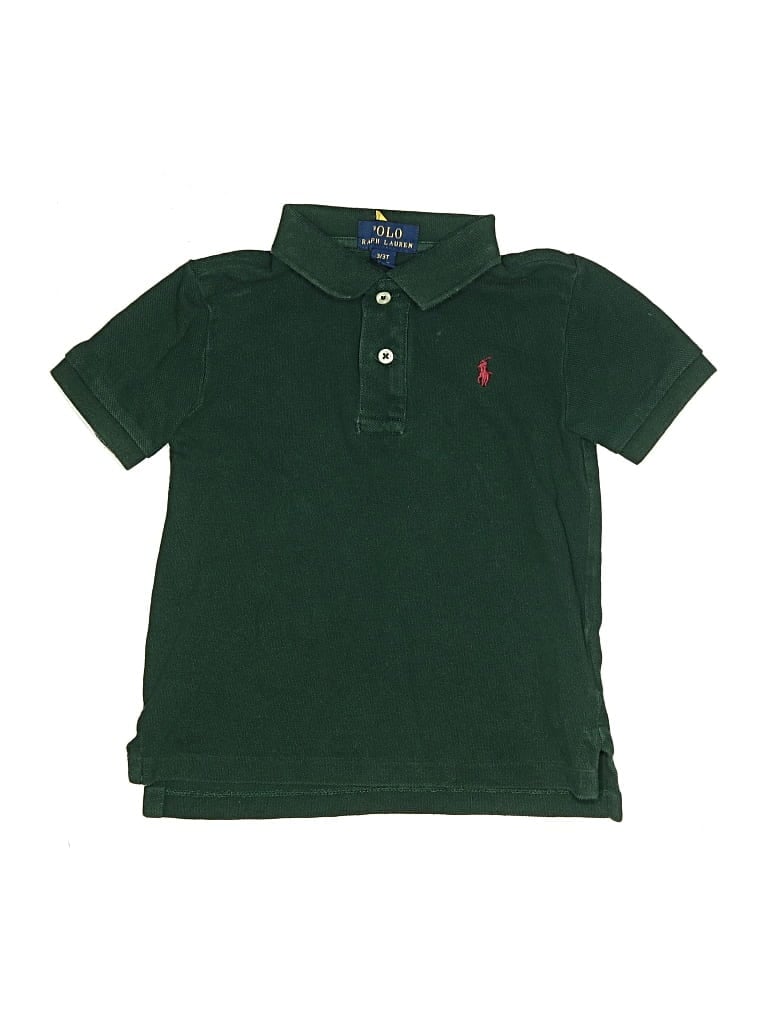 Pre-owned Polo By Ralph Lauren Kids' Short Sleeve Polo In Green