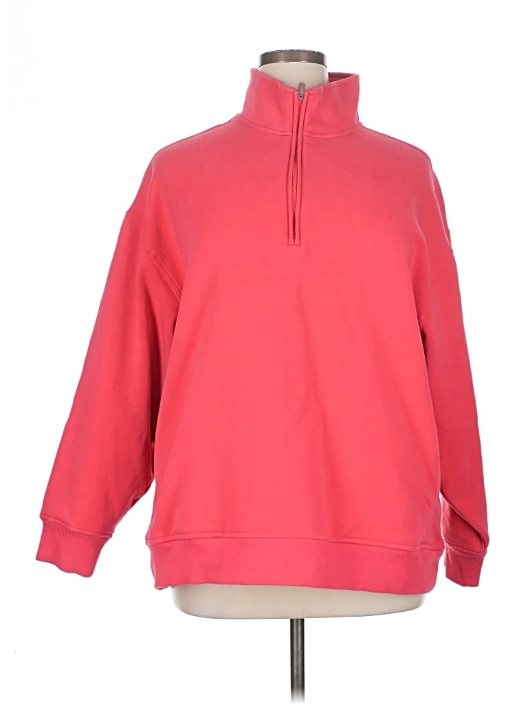 Pre-owned Athleta Sweatshirt In Red