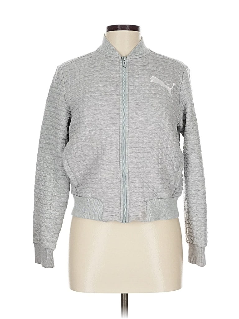 Pre-owned Puma Jacket In Gray
