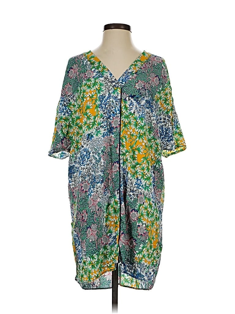 Pre-owned Zara Basic Casual Dress In Green