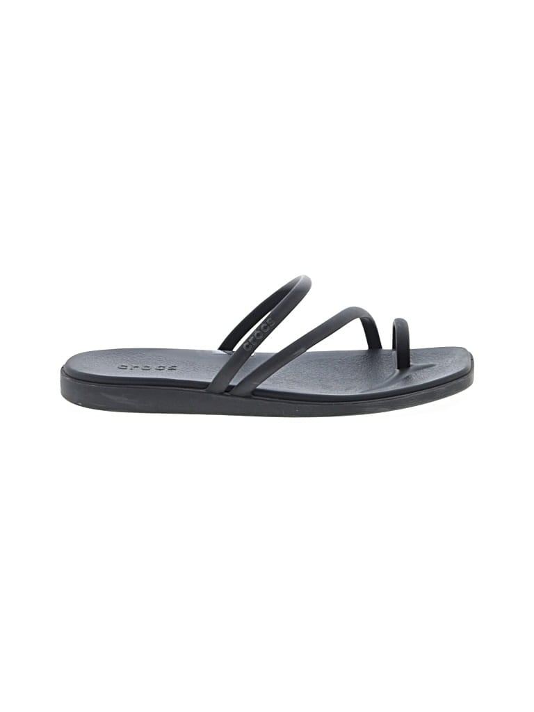 Pre-owned Crocs Sandals In Black