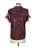 J.Crew 100% Polyester Animal Print Pink Short Sleeve Blouse Size S - photo 2