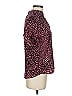 J.Crew 100% Polyester Animal Print Pink Short Sleeve Blouse Size S - photo 4