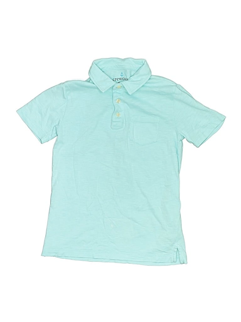 Pre-owned Crewcuts Kids' Short Sleeve Polo Shirt In Blue