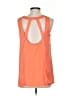 BCBGMAXAZRIA 100% Polyester Solid Orange Sleeveless Blouse Size S - photo 2