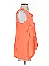 BCBGMAXAZRIA 100% Polyester Solid Orange Sleeveless Blouse Size S - photo 4