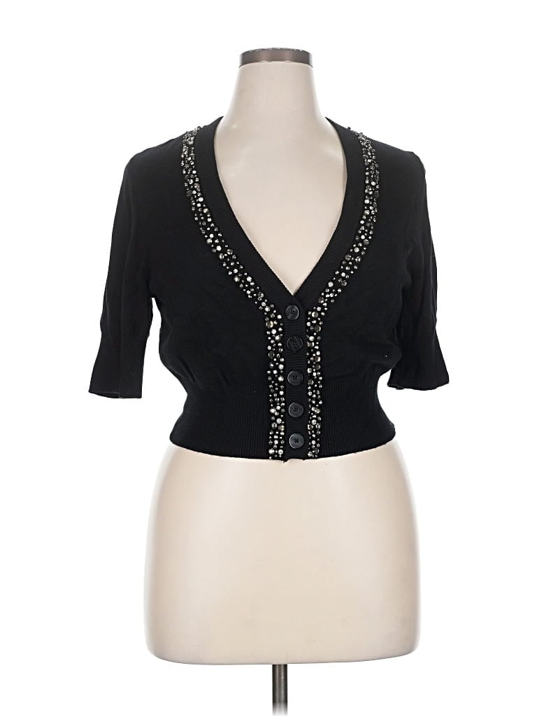 Pre-owned Torrid Cardigan Sweater In Black