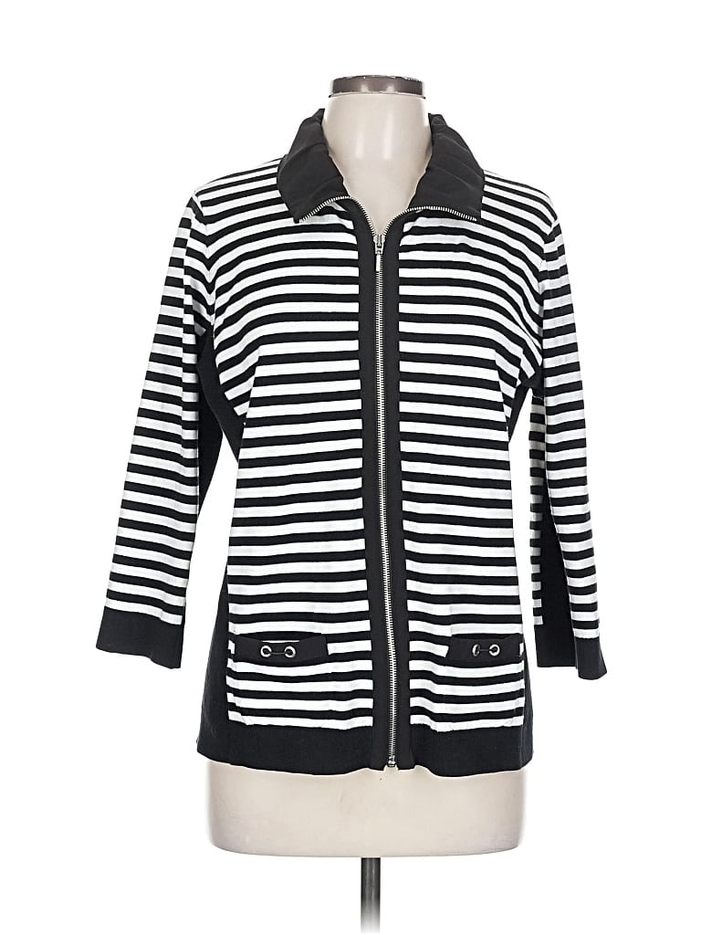 Pre-owned Zenergy By Chico's Jacket In White