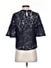 Sugar Lips Solid Blue 3/4 Sleeve Blouse Size XS - photo 2