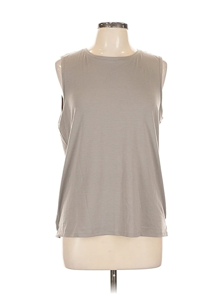 Pre-owned Athleta Sleeveless T-shirt In Gray