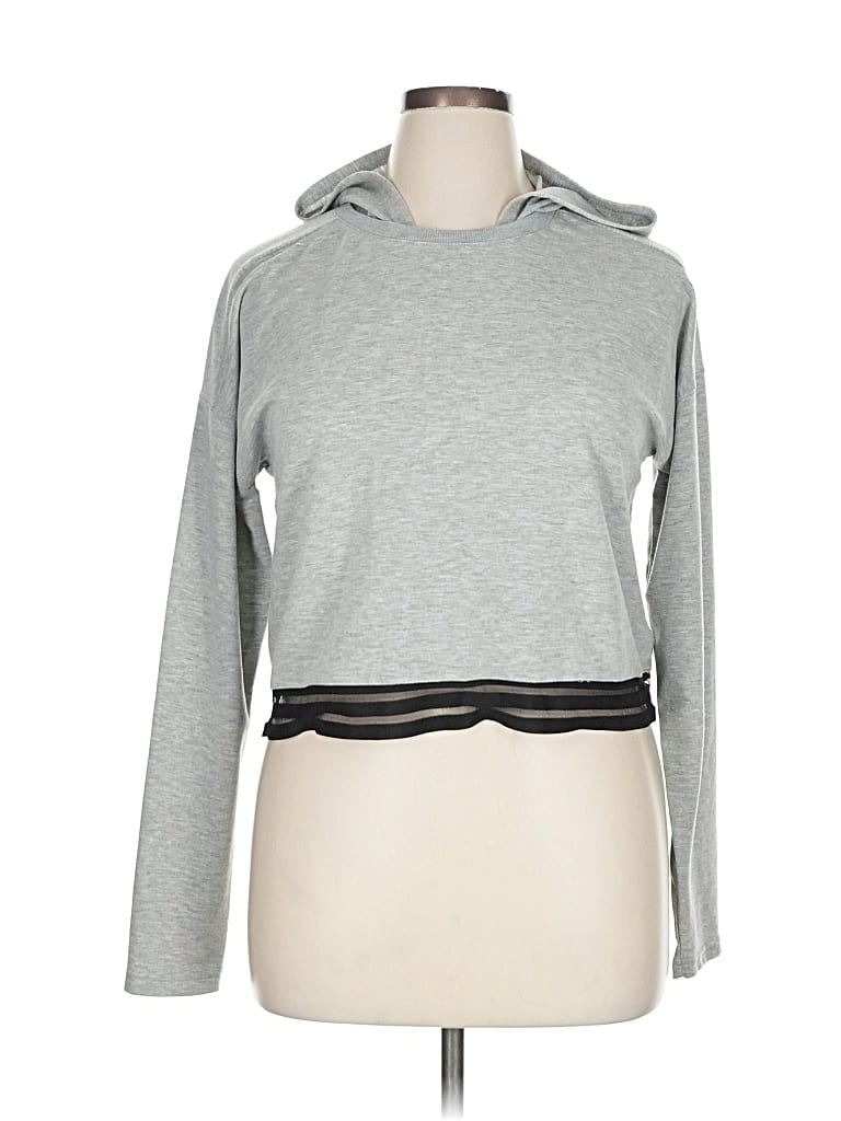 Pre-owned Elie Tahari Sport Sweatshirt In Silver
