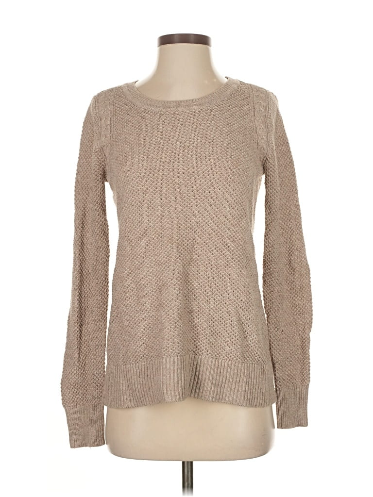 Pre-owned Ann Taylor Loft Pullover Sweater In Brown