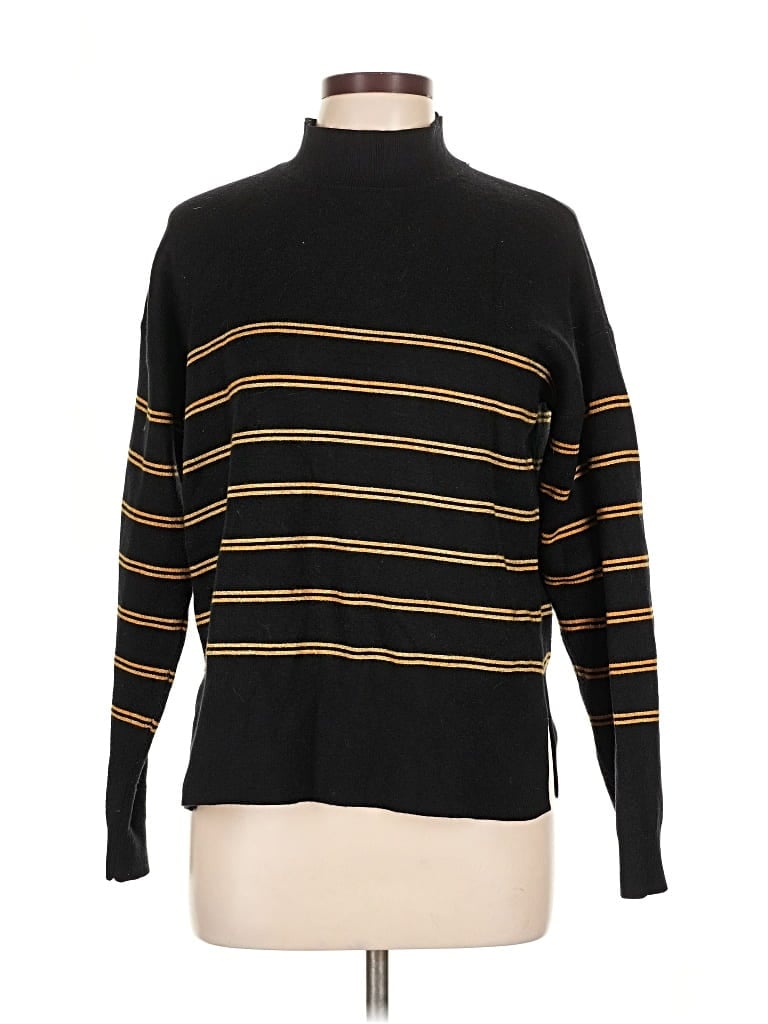 Pre-owned Cynthia Rowley Tjx Turtleneck Sweater In Black