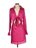 Spring & Mercer Solid Checkered-gingham Pink Cocktail Dress Size S - photo 1