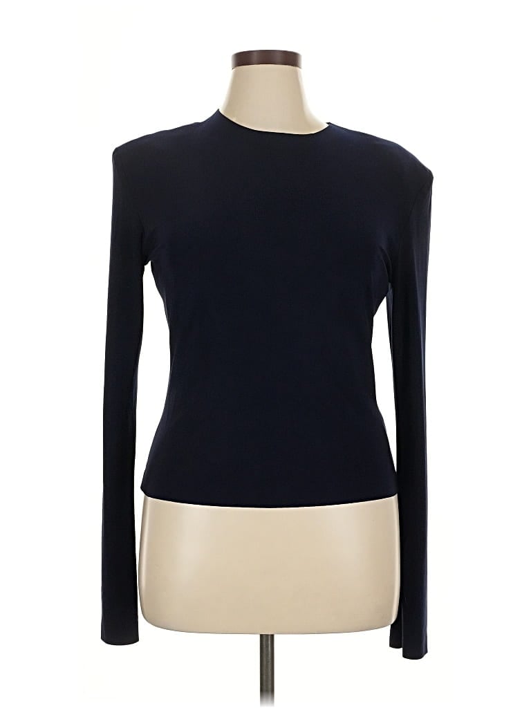 Pre-owned Norma Kamali Long Sleeve Top Black Turtleneck Tops