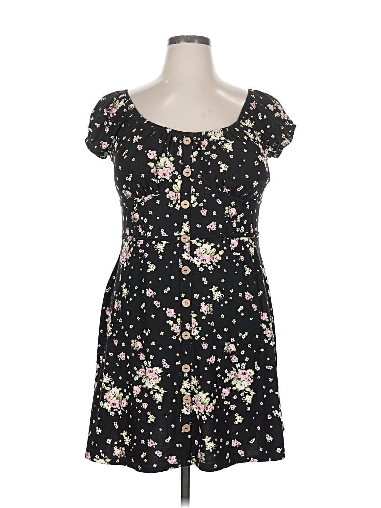 Pre-owned No Boundaries Casual Dress In Black