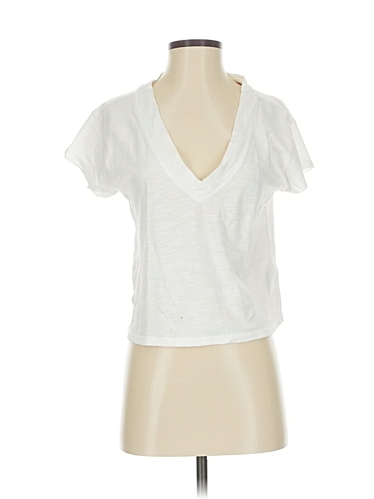 Pre-owned Pilcro Short Sleeve T-shirt In White